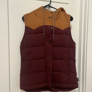 Two-Tone Patagonia Hooded Puffer Vest